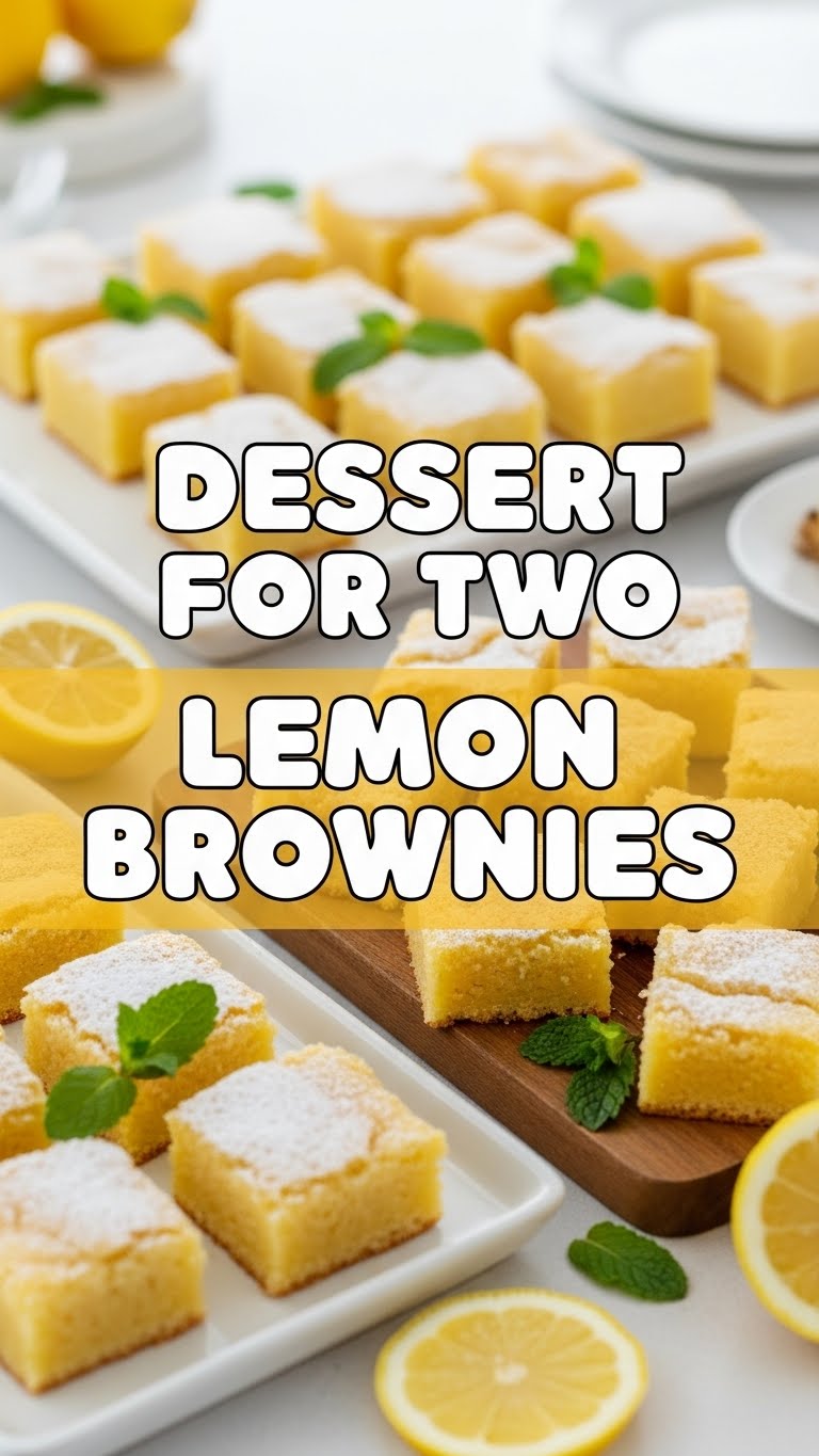 Dessert For Two Lemon Brownies