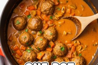 One-Pot Meatball Stroganoff For Two