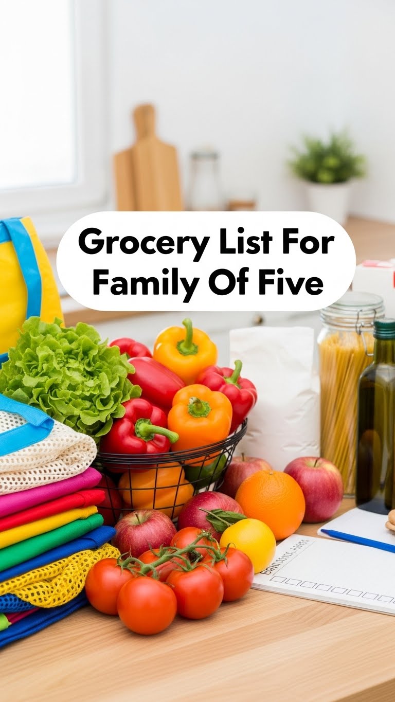 Grocery List For Family Of Five