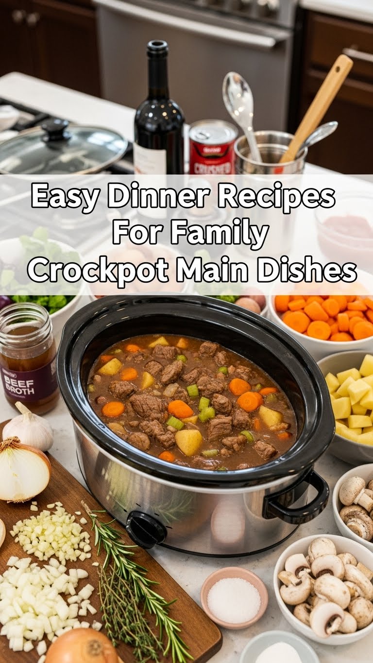 Easy Dinner Recipes For Family Crockpot Main Dishes