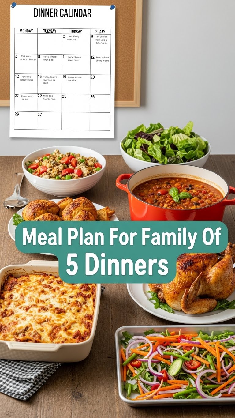 Meal Plan For Family Of 5 Dinners