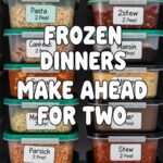 Frozen Dinners Make Ahead For Two