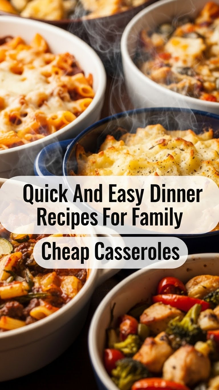 Quick And Easy Dinner Recipes For Family Cheap Casseroles