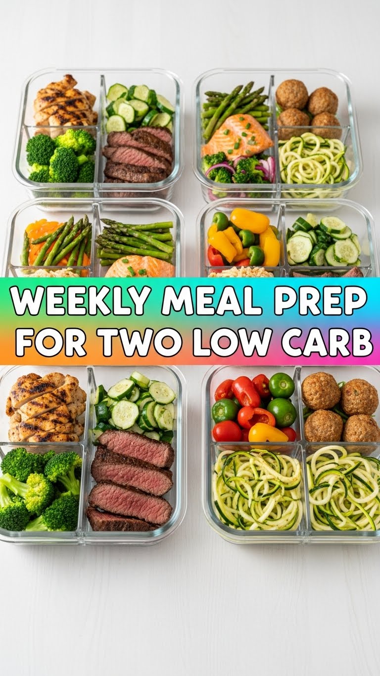 Weekly Meal Prep For Two Low Carb