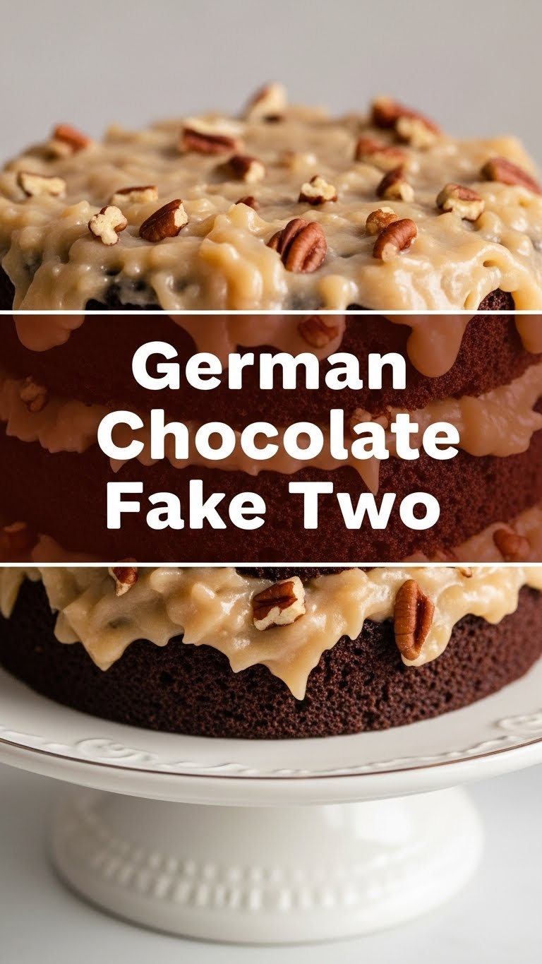 German Chocolate Cake For Two