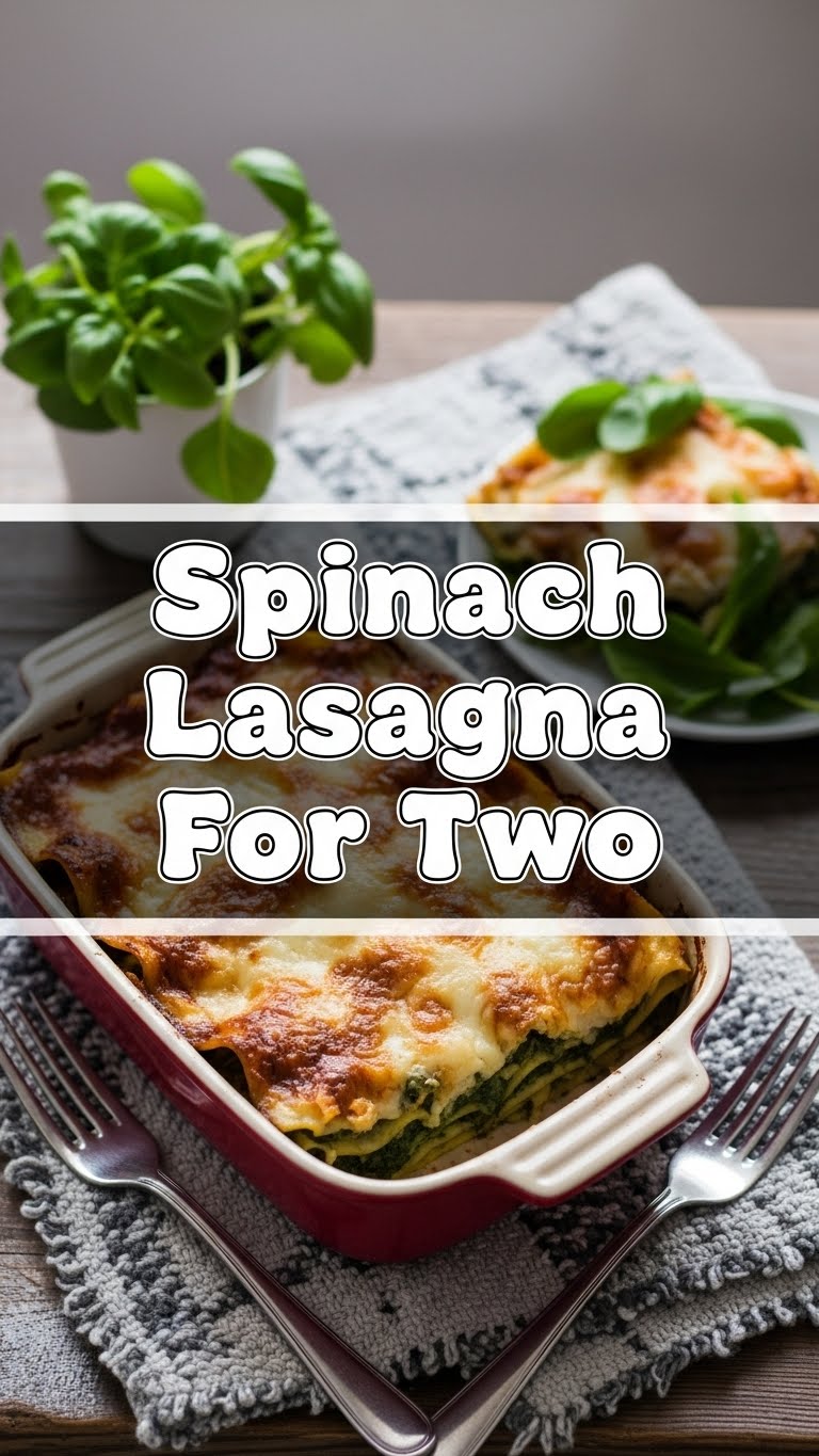 Spinach Lasagna For Two