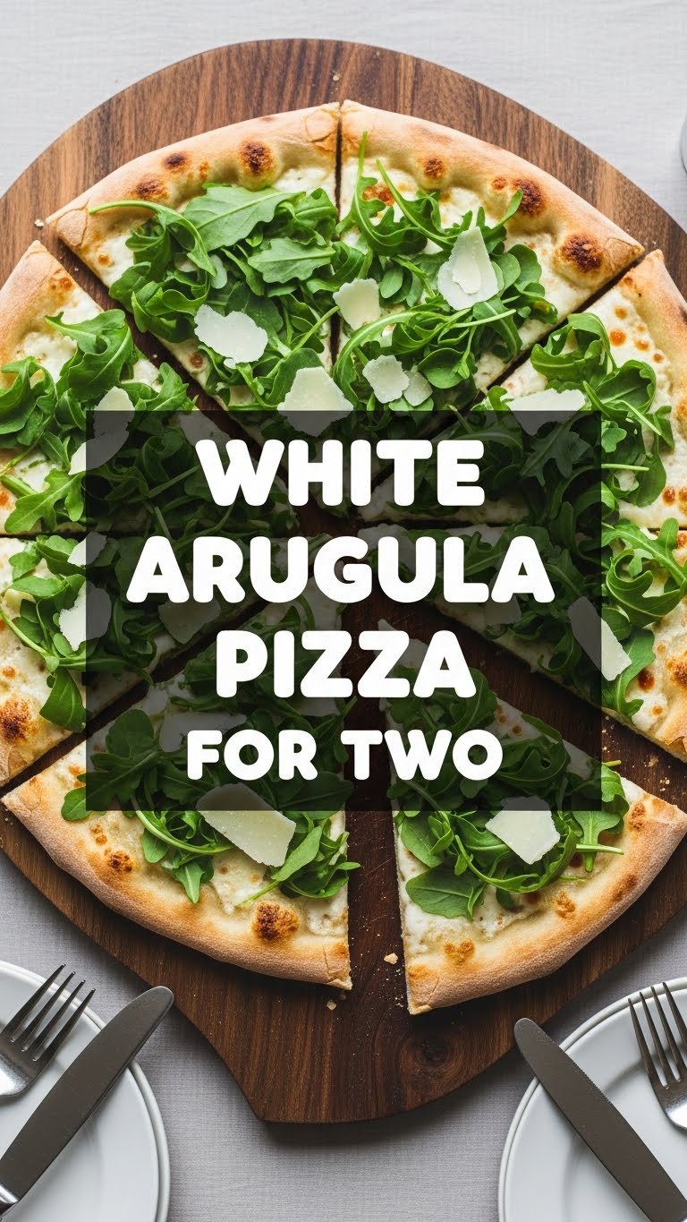 White Arugula Pizza For Two