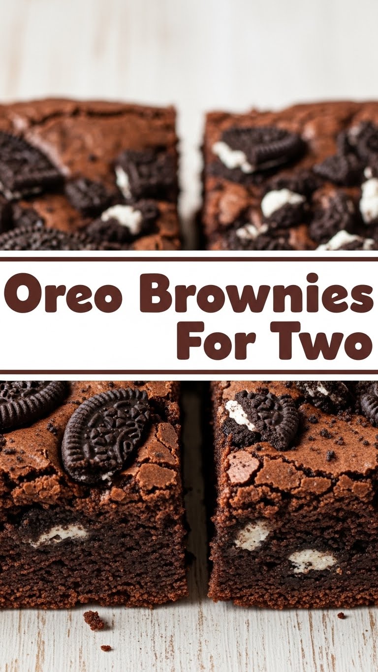Oreo Brownies For Two