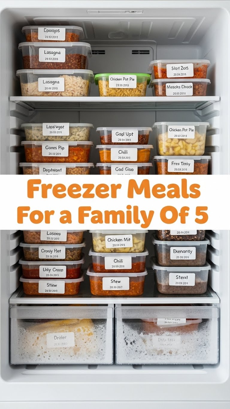 Freezer Meals For Family Of 5