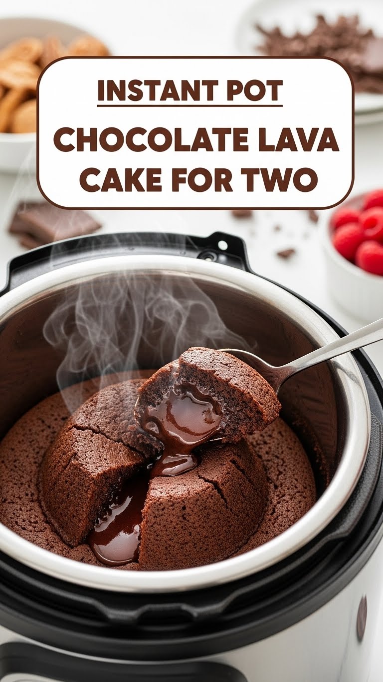 Instant Pot Chocolate Lava Cake For Two
