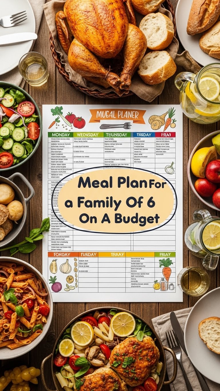 Meal Plan For Family Of 6 On A Budget