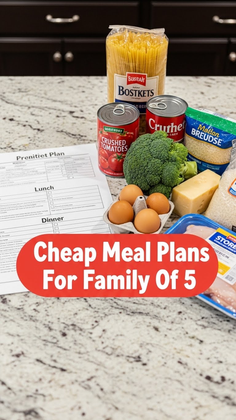 Cheap Meal Plans For Family Of 5