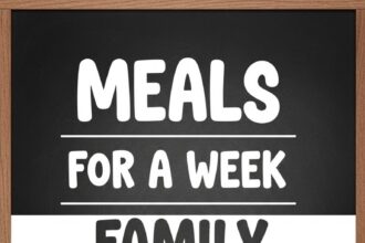 Meals For A Week Family