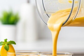 Mango Banana Smoothie For Two