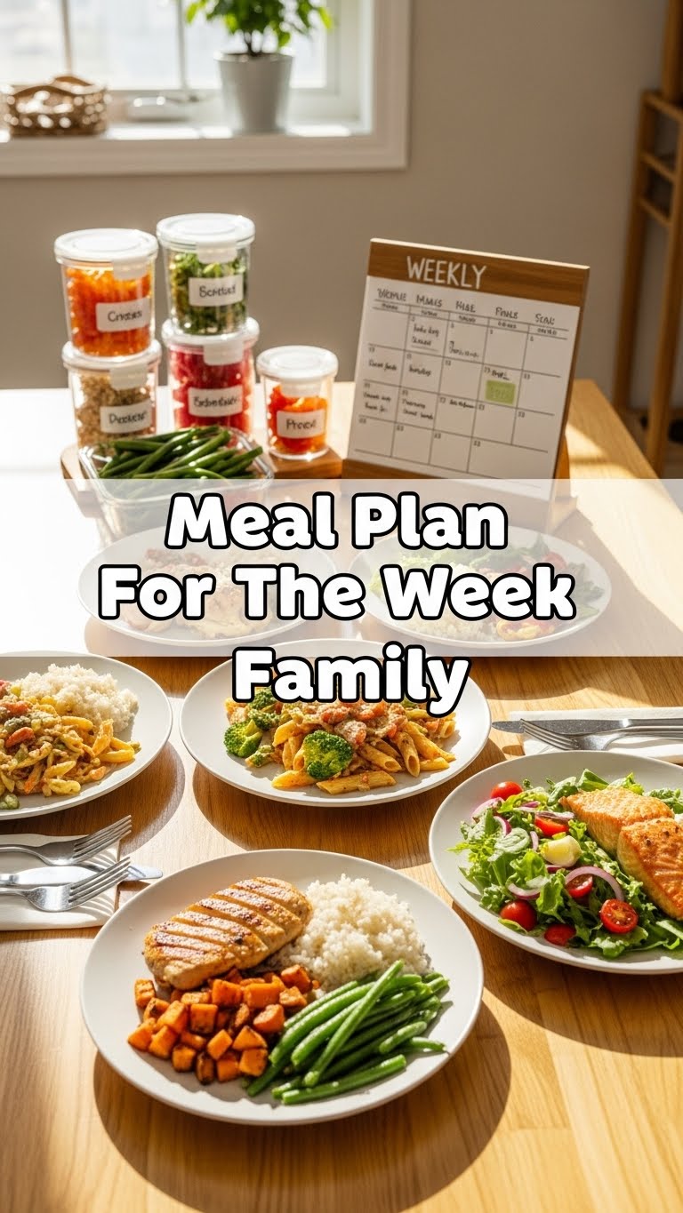 Meal Plan For The Week Family