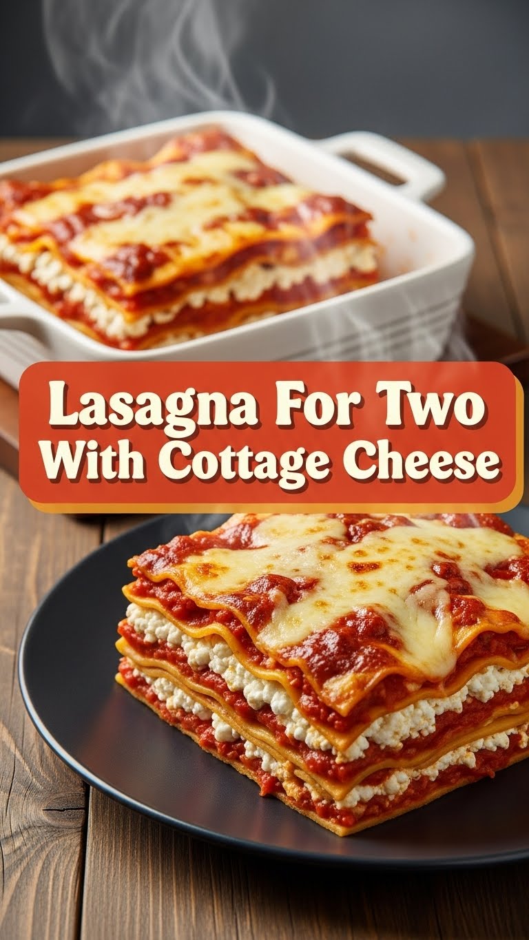 Lasagna For Two With Cottage Cheese