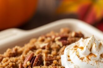Pumpkin Crunch Cake For Two