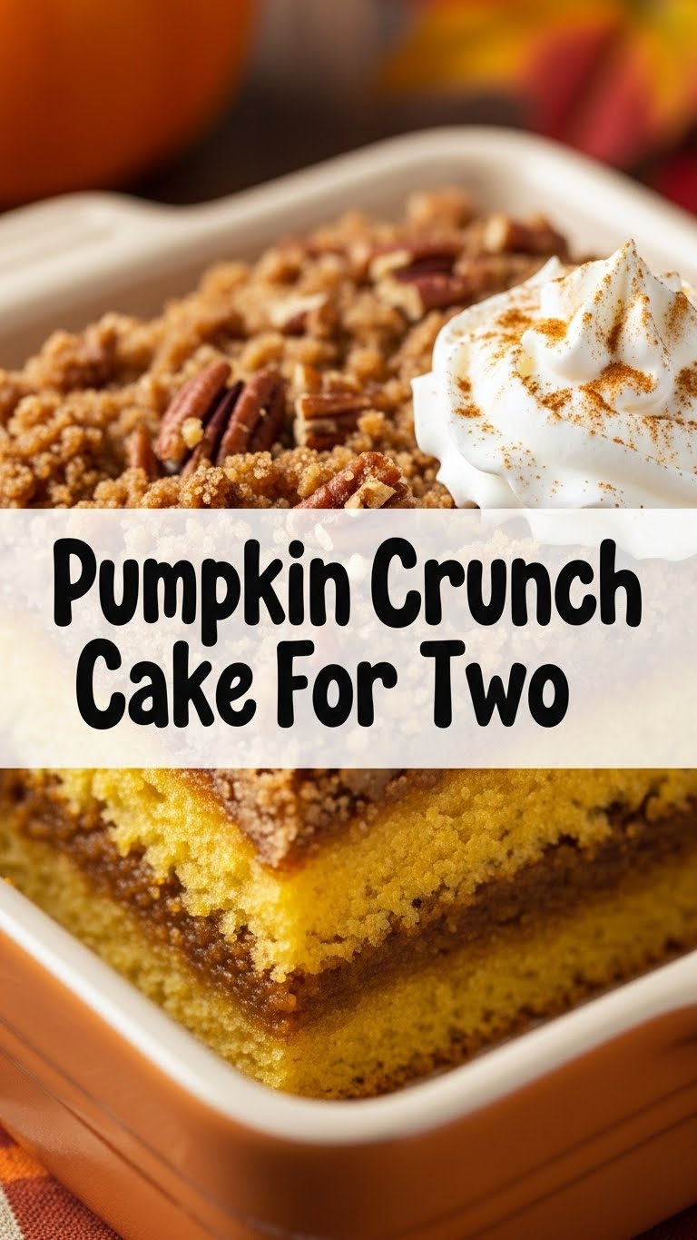 Pumpkin Crunch Cake For Two