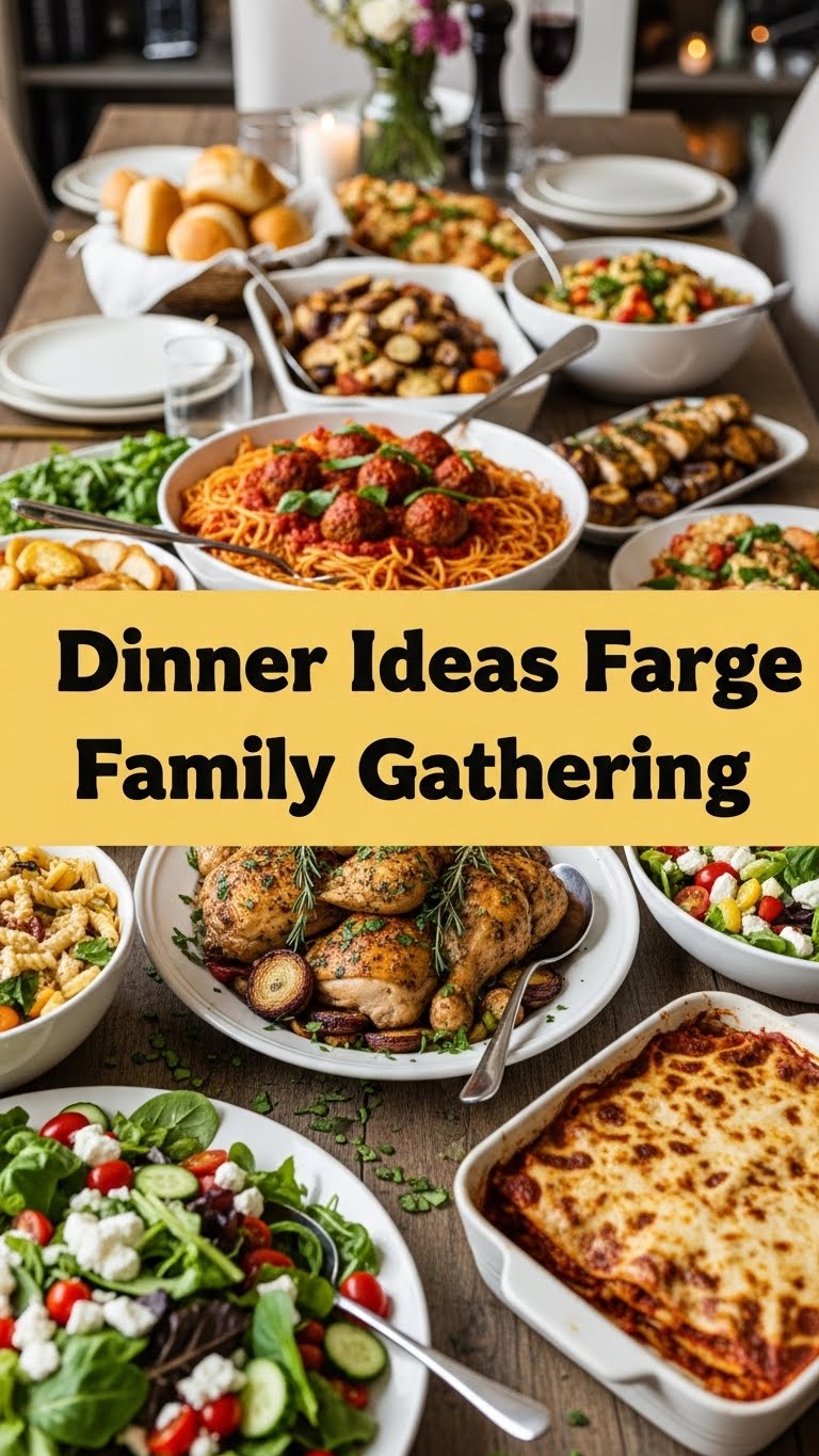 Dinner Ideas For Large Family Gathering