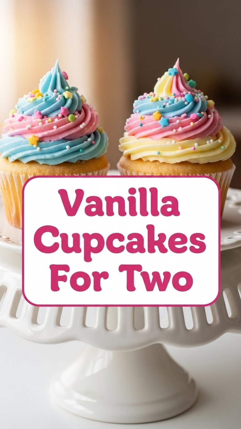 Vanilla Cupcakes For Two