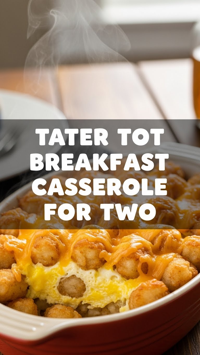 Tater Tot Breakfast Casserole For Two