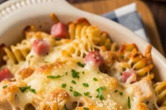 Chicken Cordon Bleu Casserole For Two
