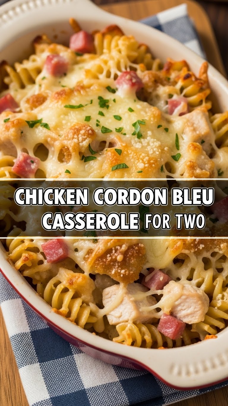 Chicken Cordon Bleu Casserole For Two