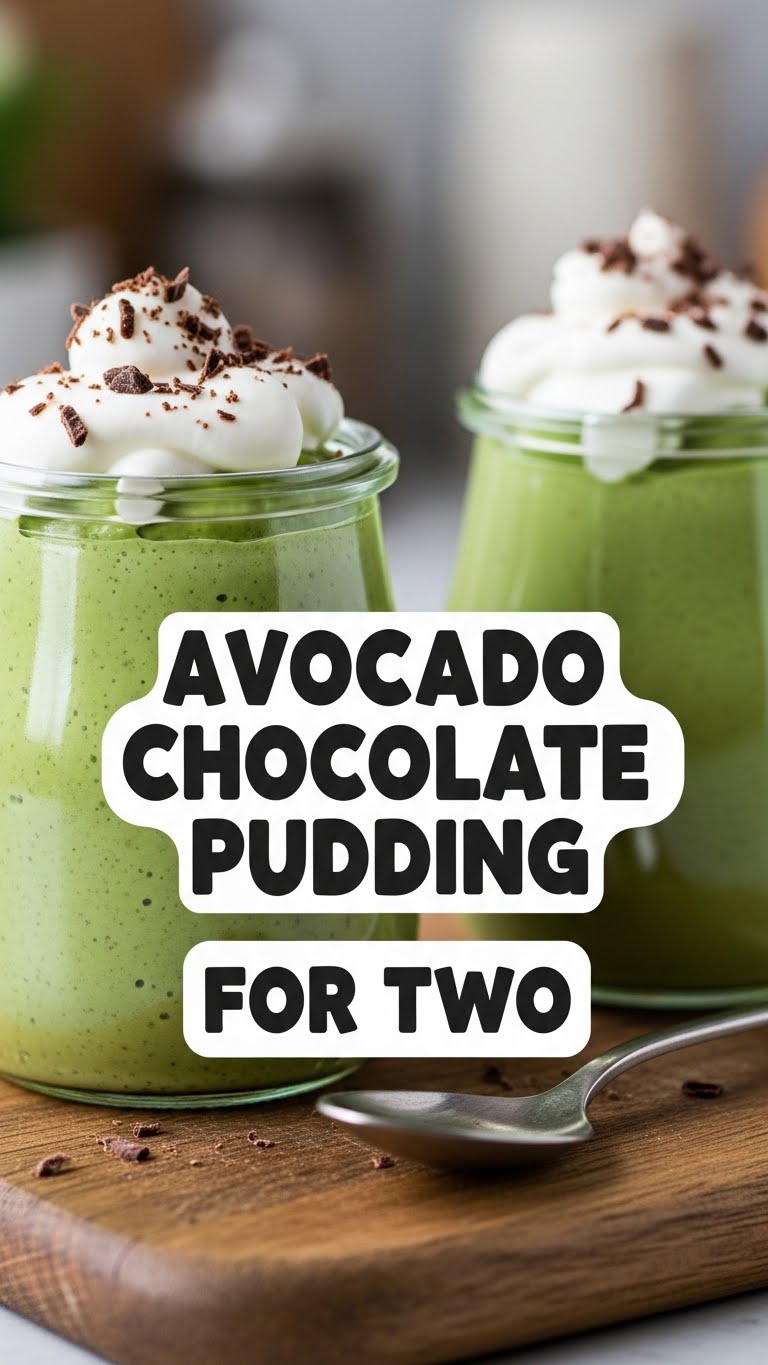 Avocado Chocolate Pudding For Two