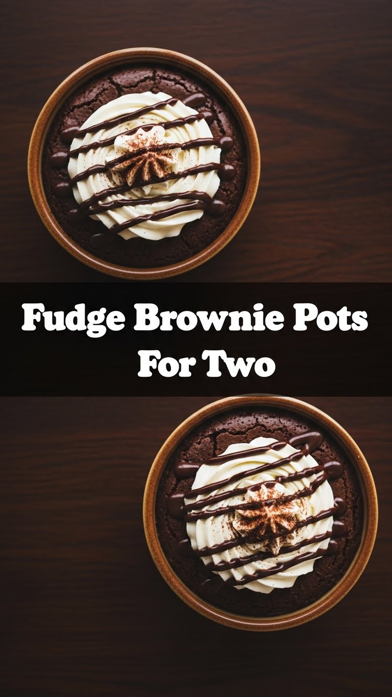 Fudge Brownie Pots For Two