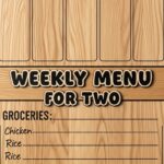 Weekly Menu For Two