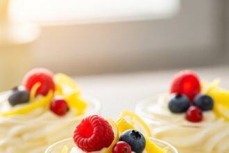Lemon Cheesecake Mousse For Two