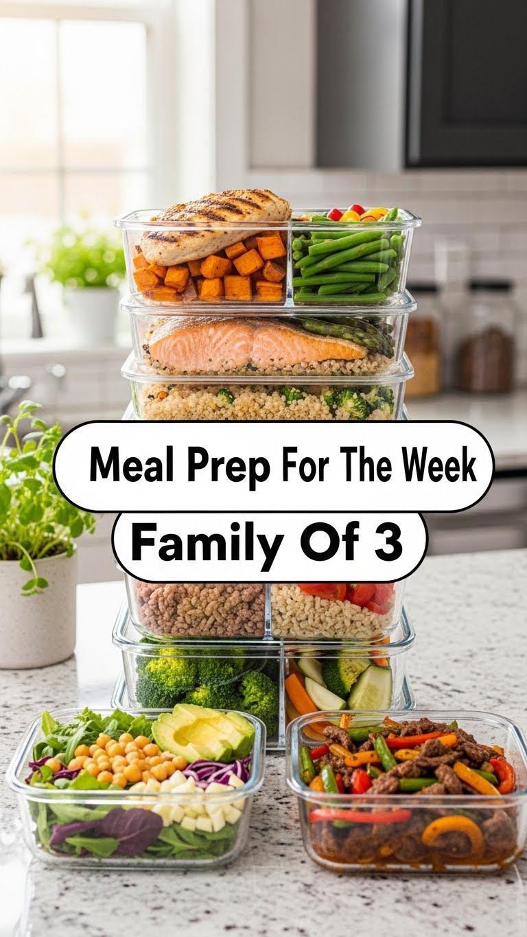 Meal Prep For The Week Family Of 3