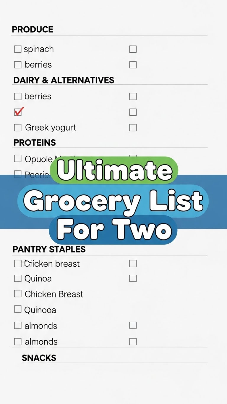 Ultimate Grocery List For Two