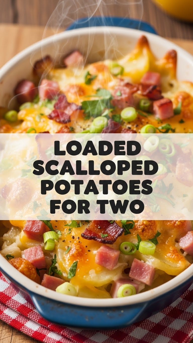Loaded Scalloped Potatoes For Two