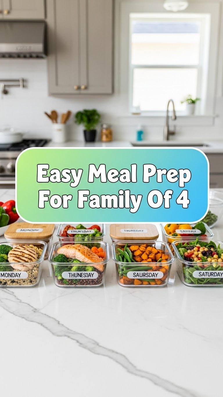 Easy Meal Prep For Family Of 4