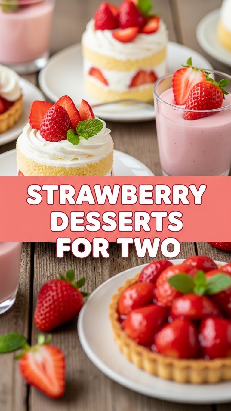 Strawberry Desserts For Two