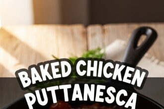Baked Chicken Puttanesca For Two