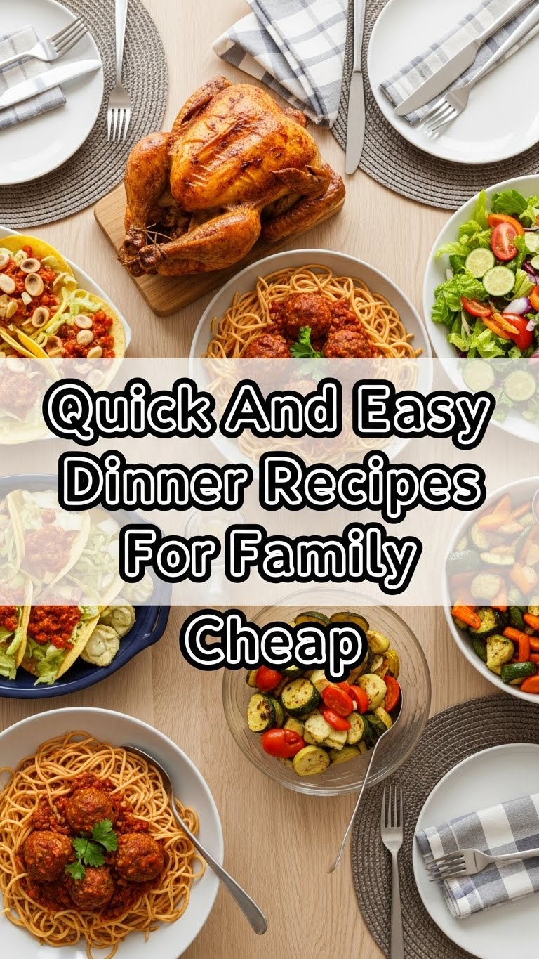 Quick And Easy Dinner Recipes For Family Cheap