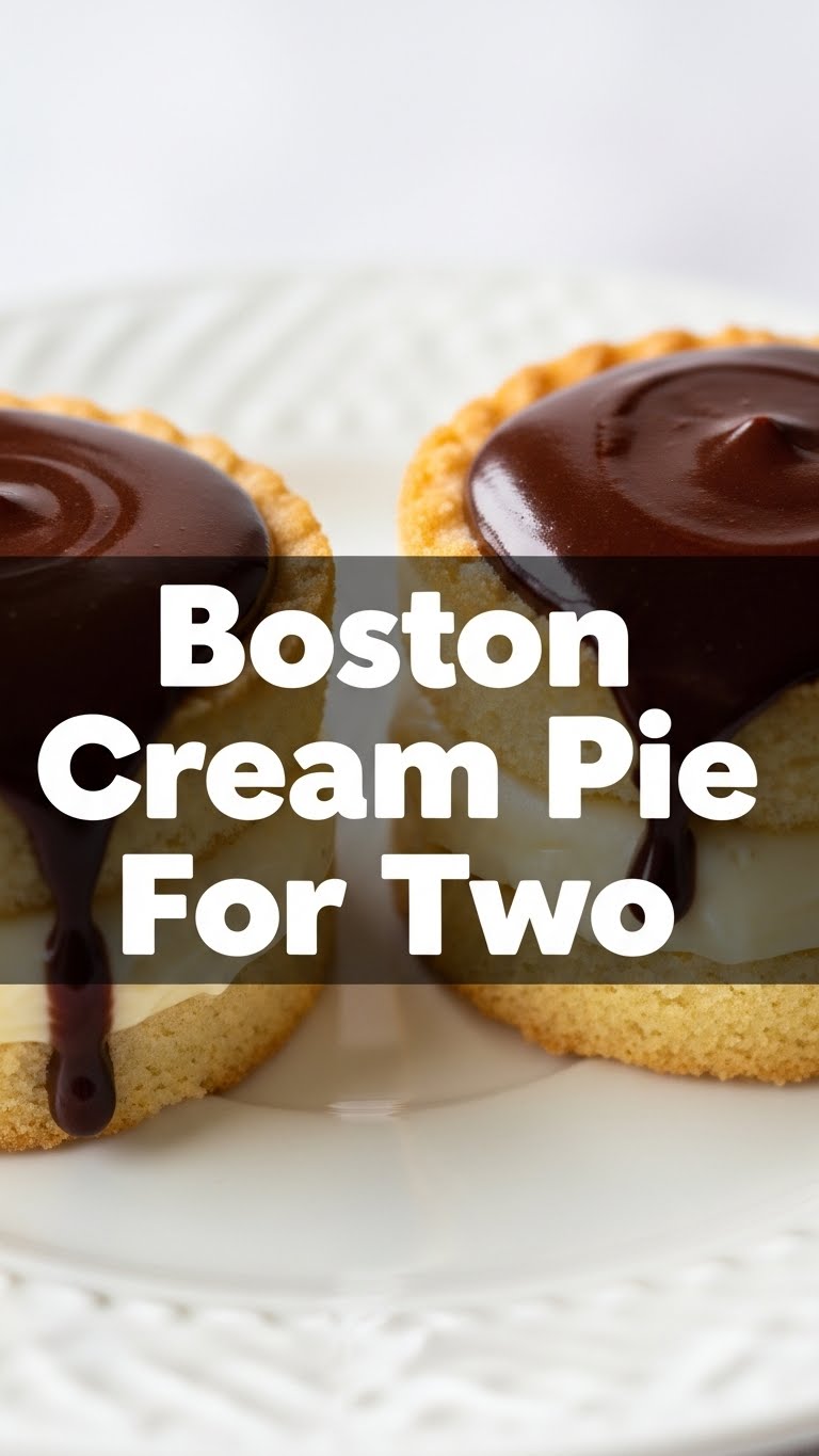 Boston Cream Pie For Two