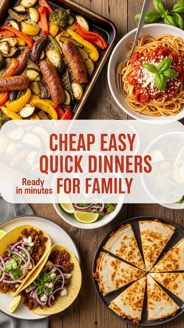 Cheap Easy Quick Dinners For Family