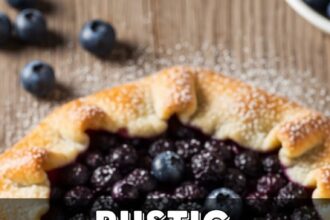 Rustic Blueberry Galette For Two