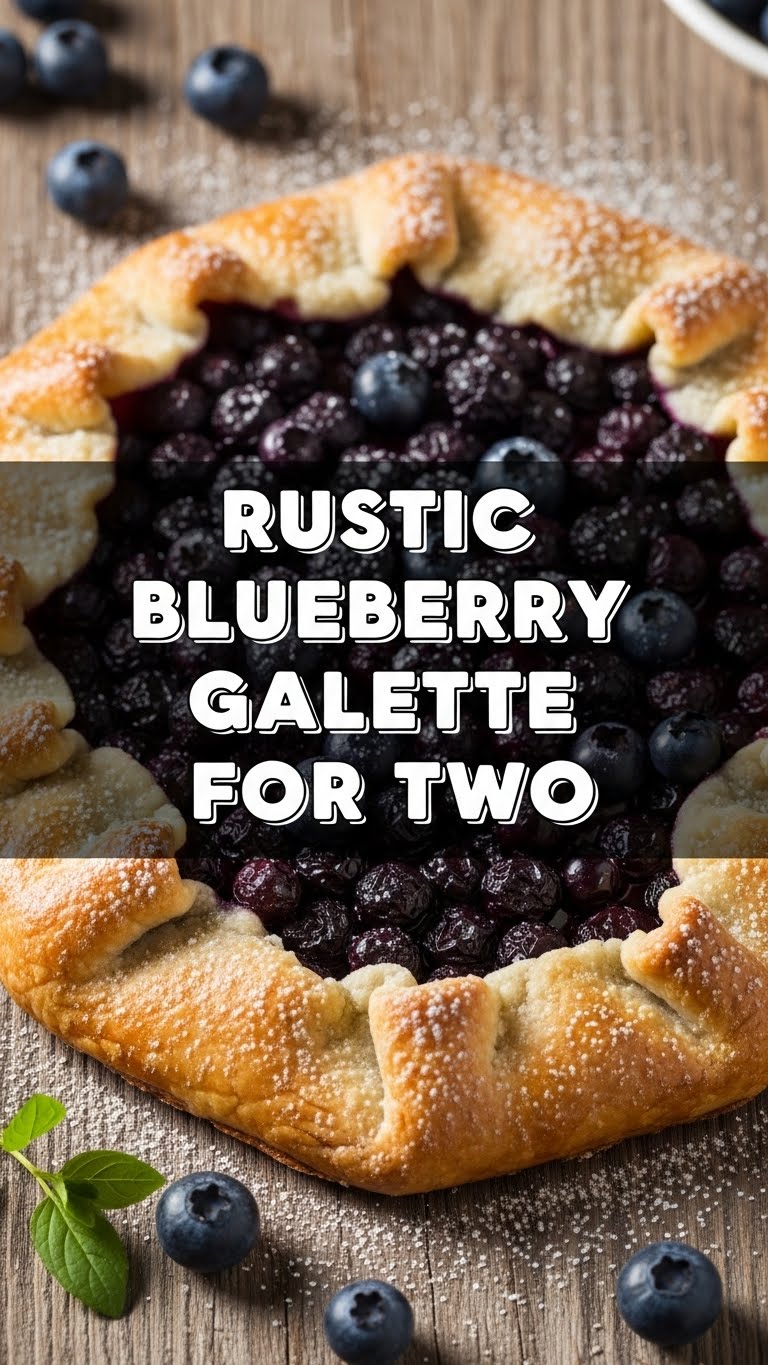 Rustic Blueberry Galette For Two