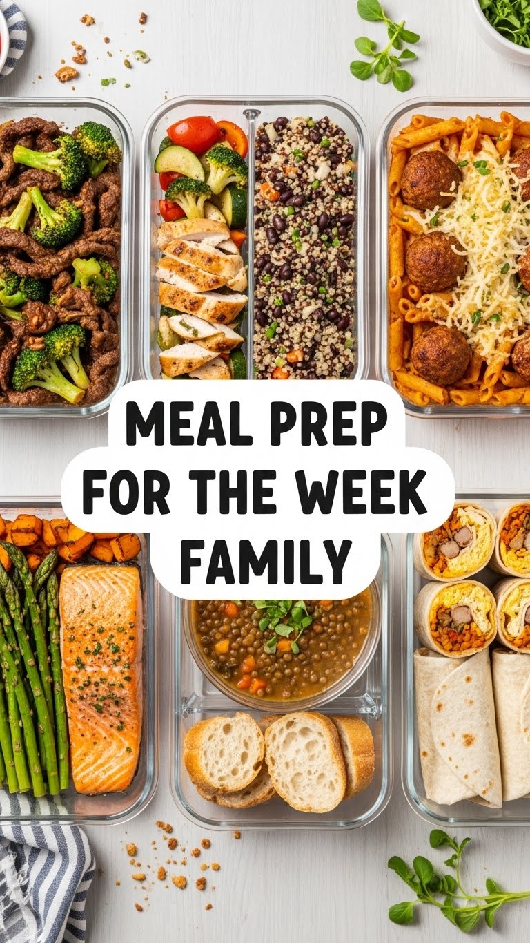 Meal Prep For The Week Family