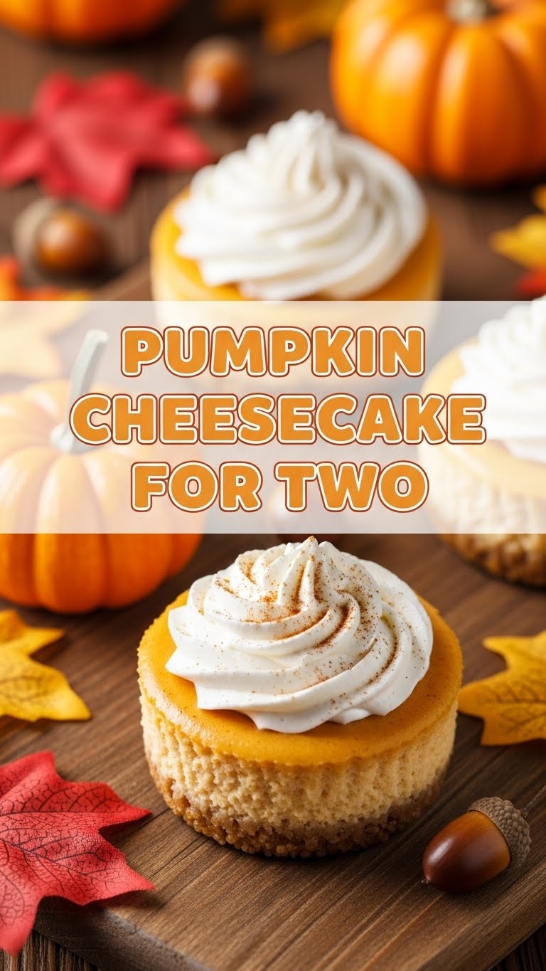 Pumpkin Cheesecake For Two