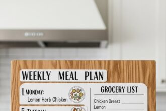 Weekly Meal Plan For Two With Grocery List