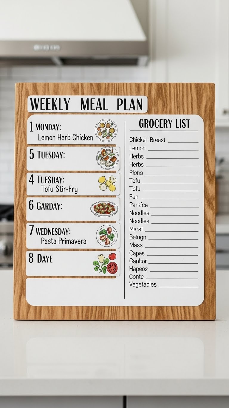 Weekly Meal Plan For Two With Grocery List