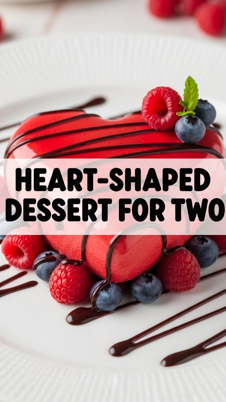 Heart-Shaped Dessert For Two