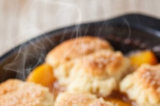 Simple Peach Cobbler For Two