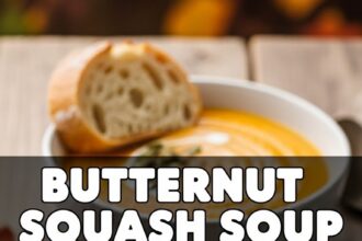 Butternut Squash Soup For Two