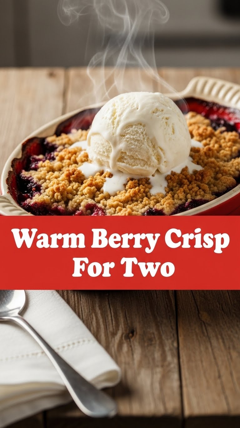 Warm Berry Crisp For Two
